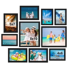 10 Pack Picture Frames Collage Wall Decor, Gallery Wall Frame Set for Tableto...