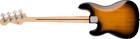 Brown and sunburst 2-color Squier Sonic Precision Bass with silver hardware and four-string pickguard.
