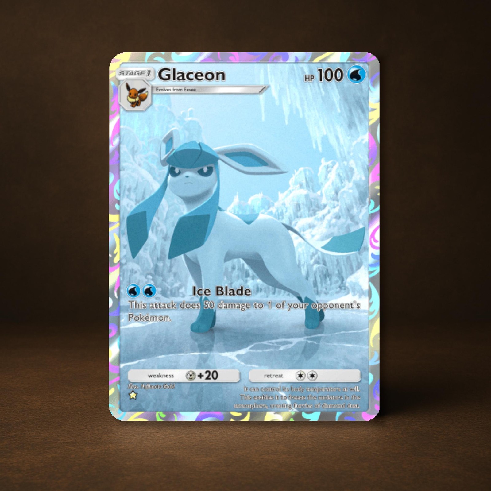 GLACEON POKEMON TCGP POCKET TRADING CARD 
