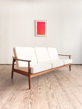 Sofa by Arne Vodder, Mid Century Danish Design, Model FD 164, Teak & Bouclé