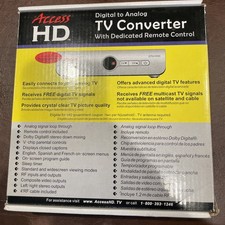 Access HD Digital to Analog TV Converter REMOTE NOT INCLUDED
