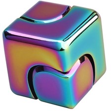 Infinity Gear Fidget Cube Spinner for Kids  Adults - Transformable Metal Fidget