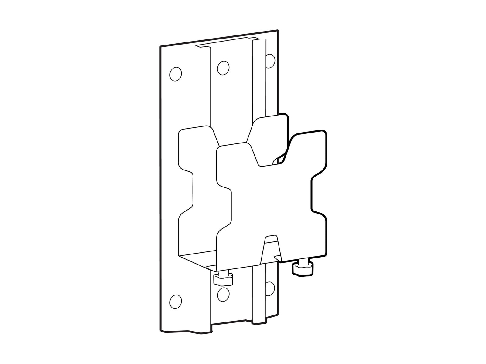 Настенное крепление Ergotron для мини-ПК, тонкого клиента, Mac mini - темно-серое (98-721-293)