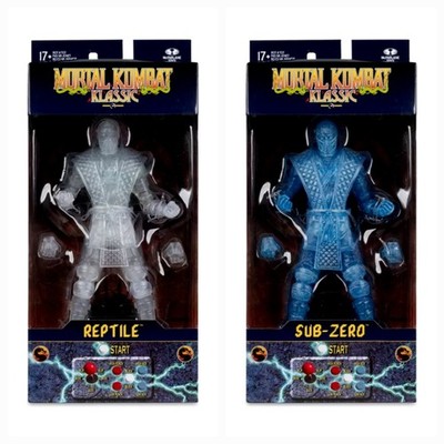 Mortal Kombat Klassic Sub-Zero Ice Clone + Reptile Invisible Clear Presale