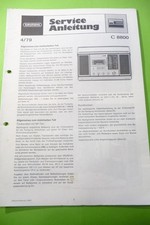 Service Manual-Anleitung für Grundig C 8800 ,ORIGINAL