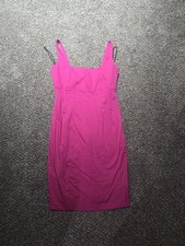 Calvin Klein Sleeveless Sheath Dress Hot Pink Business Casual Size 8