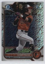 2022 Bowman Chrome Prospects Shimmer Refractor Cesar Prieto #BCP-206 6u5