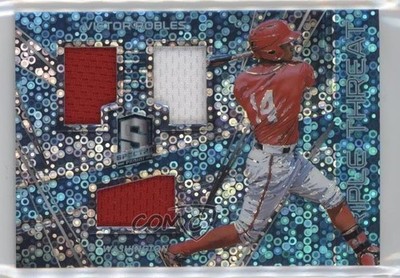 2018 Panini Chronicles Neon Blue Prizm 83/99 Victor Robles Rookie RC 14md