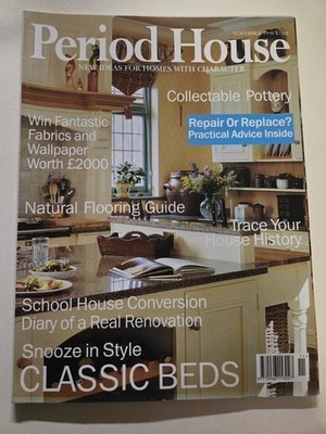 Period House Magazine Nov 1998 School House Conversion Collectable Pottery 1990s