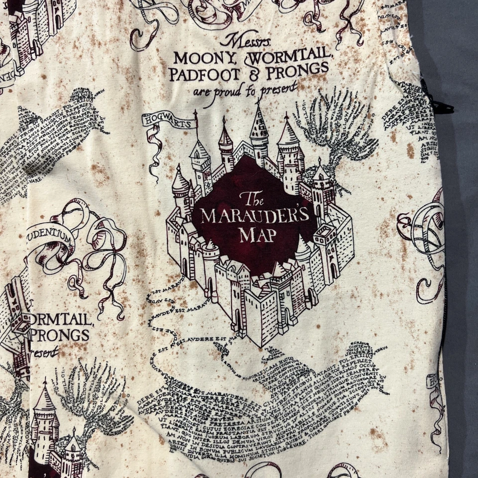 Harry Potter Infinity Bufanda Cremallera Bolsillo Merodeador Mapa 70x9 1/2 ÚNICA Hecha a Mano Foto 2 de 4