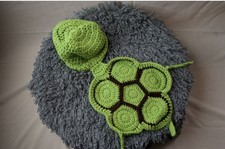 Newborn Unisex Turtle Costume Photo Props 0-1 Mo