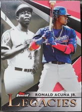 2021 Finest - Finest Legacies Baseball Ronald Acuna Jr. / Hank Aaron #FL-RAJ NM