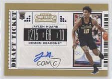 2019 Contenders Draft Picks College Ticket Blue Foil Jaylen Hoard #93 Auto 0v9m
