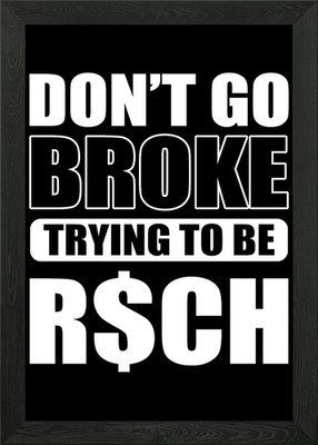 Don't go broken Rich Kid GIF gerahmtes Wandbild Poster Leinwanddruck Bild