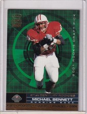 MICHAEL BENNETT 2001 CROWN ROYALE 21ST CENTURY ROOKIE DRAFT PICKS #2