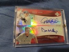 2005 Upper Deck Reflections Dual Signature  Derek Jeter Don Mattingly /99 DJDM