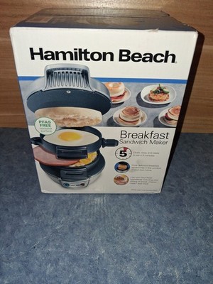Hamilton Beach 25477 Breakfast Sandwich Maker Black-Brand New/Sealed!!!