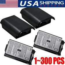 AA Battery Back Cover Case Shell Pack For Xbox 360 Wireless Controller Black Lot