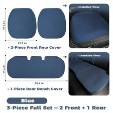 Car Seat Cover Breathable Waffle-knit Non-slip Machine Washable