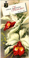 Jardim De Inverno Fasano Menu Sao Paulo Brazil CinZano Orchids on Cover