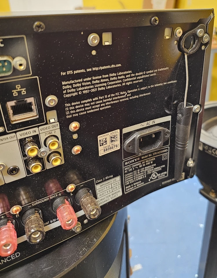 Sony ES STR-AZ3000ES 9.2-Channel 9.2CH Home Theater Receiver w/ Dolby Atmos - Image 4 of 4