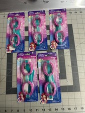 New 5-pack lot Disney Princess Ariel Kids Girls Swim Goggles Age 5 Swimming