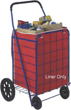Utility Folding Shopping Cart Liner Privacy Top Cover Water Resistant Fastens No