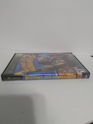 Destroy All Humans 2 Microsoft Xbox 2006 CIB w Manual Blockbuster Case Tested - Afbeelding 6 van 6