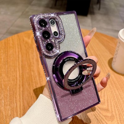 Glitter Diamond for Samsung Galaxy S26 Ultra Case Clear DIY Glitter Cardstock 6.