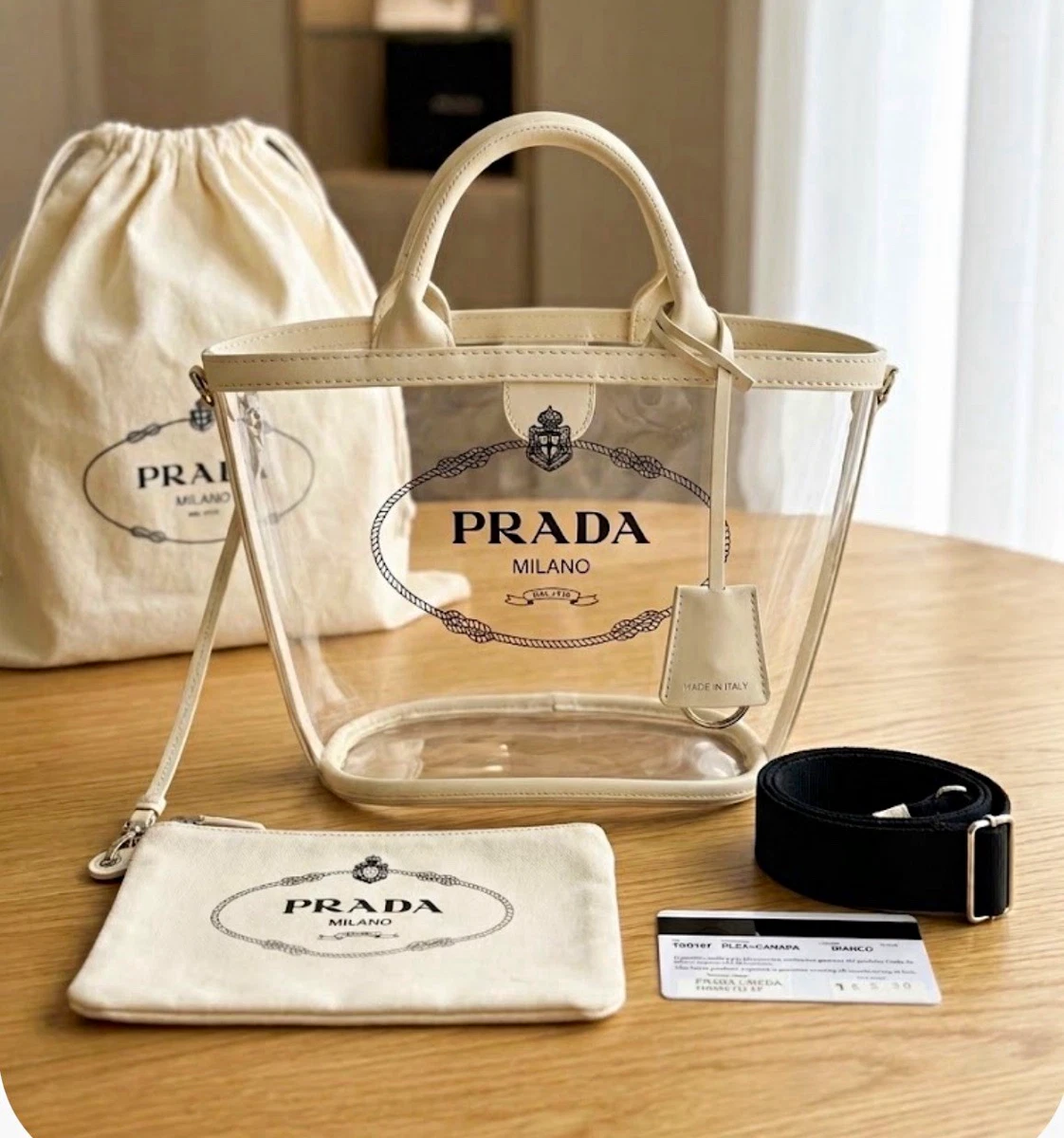 PRADA Clear Bags & Handbags for Women for sale - eBay