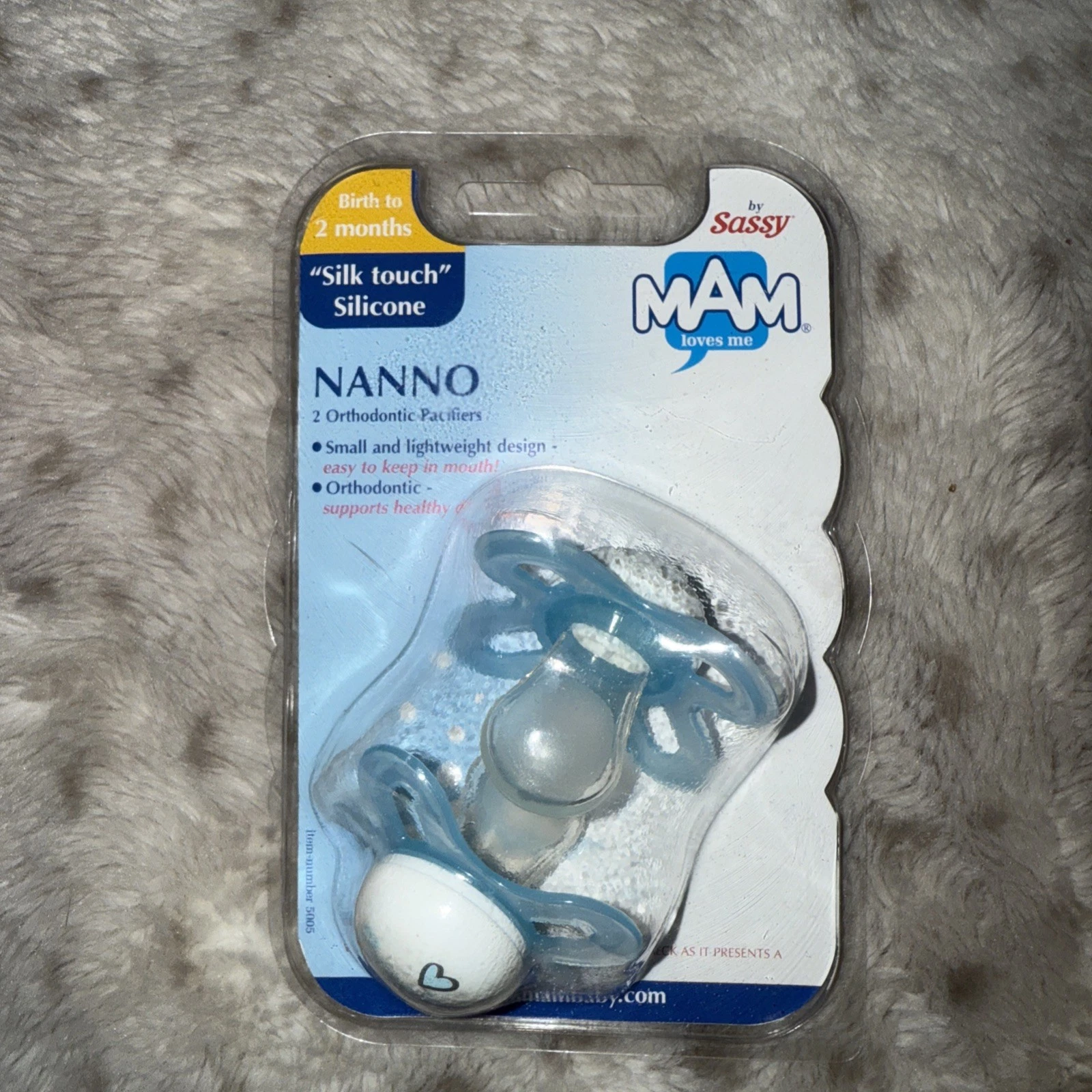 New VTG MAM By Sassy Sweet Newborn 2 Month Silk Silicone 2 Orthodontics Pacifier
Opens in a new wind
