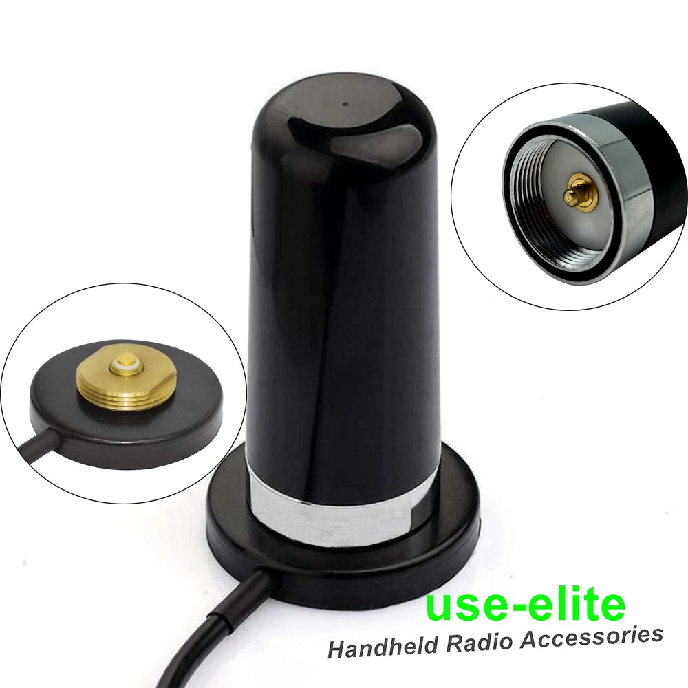Dual-Band VHF/UHF Antenna Magnetic NMO Mount PL259 For Car Vehicle