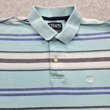 Chaps Men's Medium Light Blue Polo Shirt.