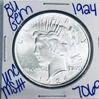1924 BU UNCIRCULATED SILVER PEACE DOLLAR AUTHENTIC U.S. MINT FREE SHIPPING 7069