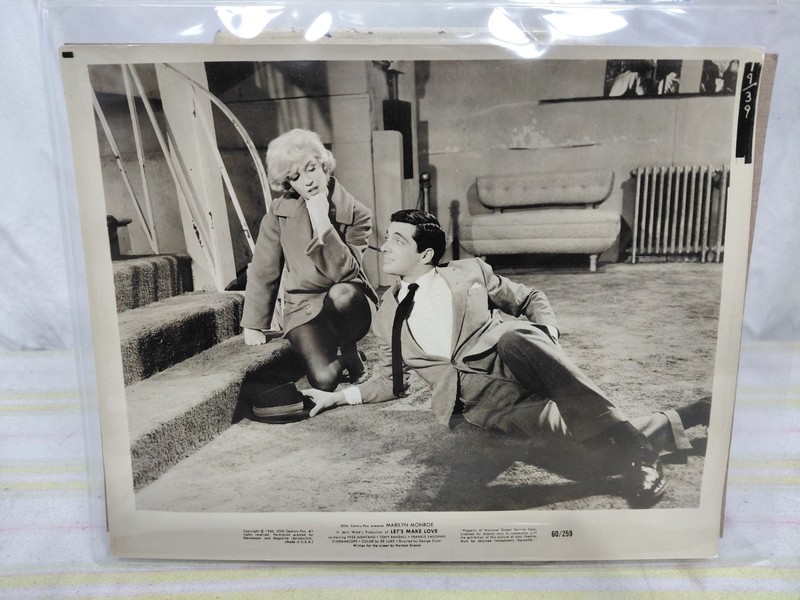 Marilyn Monroe Yves Montand Let's Make Love Press Photo 1960