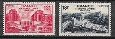 S59125 FRANCE 1948 MNH** UNO Conférence 2v Y&T 818 819