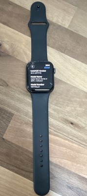 Apple Watch Series 6 44mm GPS + Cellular Black Aluminum, Black Silicone Band
