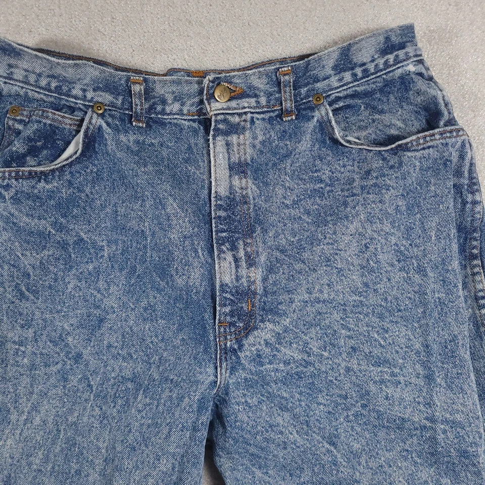 Jeans elegantes de colección para mujer 20 T cintura alta lavado ácido cónico mamá denim años 80 90 EE. UU. Foto 3 de 4