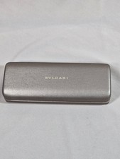 BVLGARI Sunglasses Eyeglasses Medium Gold Hard Case Clamshell W/Orange Interior