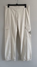 LE JEAN DE MARITHE FRANCOIS GIRBAUD DRAWSTRING ELASTIC WAIST LOGO PANTS SIZE XL