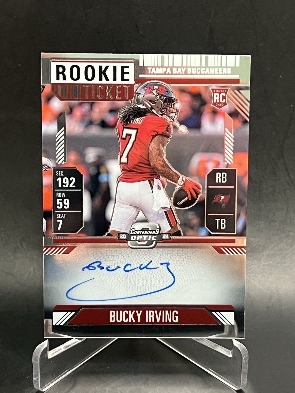 2024 Panini Contenders Optic - Rookie Ticket RPS Autographs Bucky Irving #122