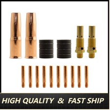 MIG Welding Gun 16pcs Kits for Lincoln 200/250 Tweco 2 3 Tip-Diffuser-Nozzle