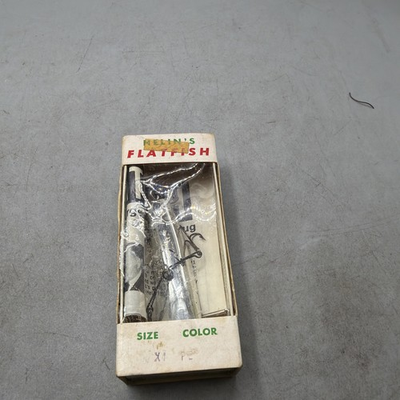 #ad Helin’s Flatfish X5 SPL Silver 4 Treble 4 Gang Hooking Fresh Water Fishing Lure $10.99