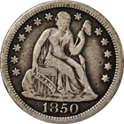 1850-P Seated Liberty Dime