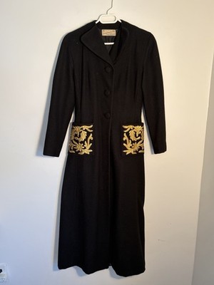 Vintage 1940 s Meier & Frank Co.  Young Oregonian Shop Women s Long Wool Coat