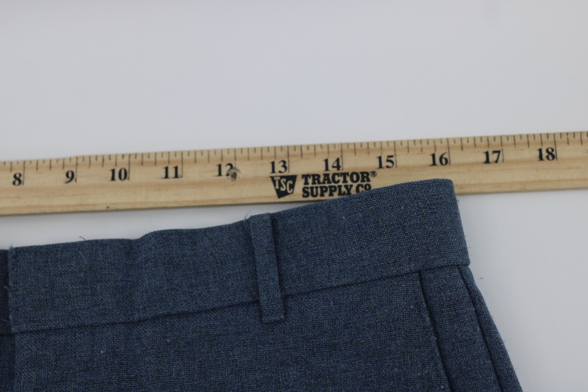 Vintage Levi's Action Slacks Men's 32x29 Blue Talon Zipper Made in