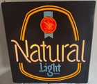 Vintage - Natural Natty Light - Faux Neon Light Up Beer Sign - Anhesuer-Busch