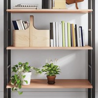 Wandregal Massivholz Eiche Hellbraun 100X40X2 Cm Behandelt
