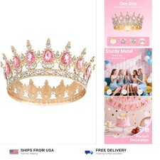 Crown for Women, Queen Crown Tiara for Birthday Wedding Party Decorations Pin...