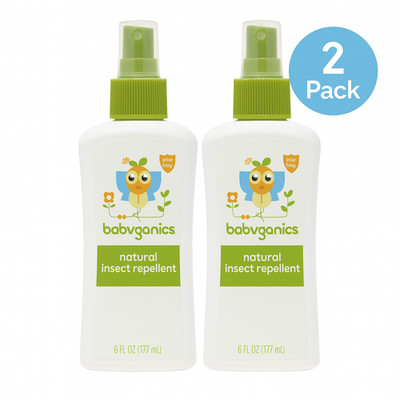 Babyganics Natural Insect Repellent 6oz 2 Pack   New